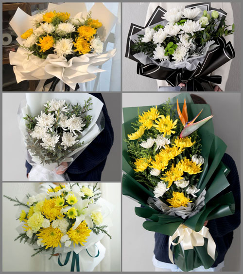 山东淄博沂源县燕崖镇白事花束代送